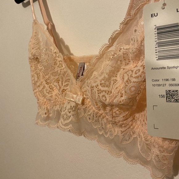๐ค 3/$30 Bras ๐ค Light pink lacy bralette NWT - Picture 2 of 6